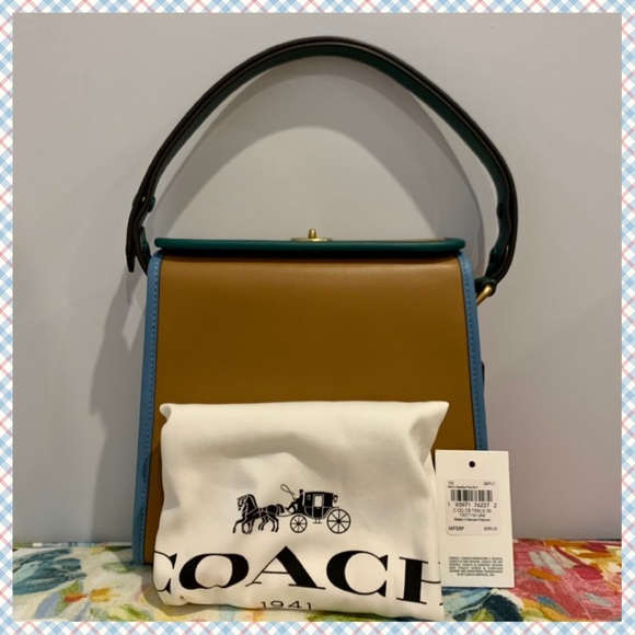 NWT Coach 1941 Turnlock Colorblock Shoulder Bag - Picture 3 of 12